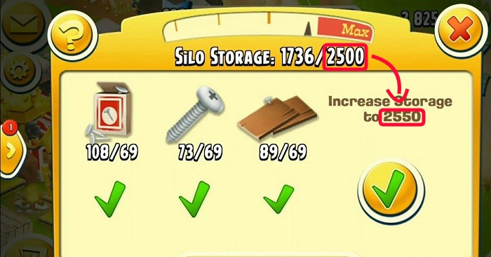 Hay Day Silo - Upgrade the Capacity to 2,550.jpg