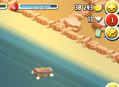 Hay Day Treasure Chest in the sea of town.png