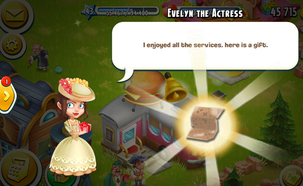 Serve Hay Day town visitors for the reward like map pieces.jpg